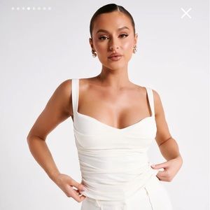 Meshki Slinky Longline Sweetheart Top